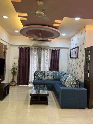 Living Room in 3 BHK Apartment at Ashar Residency, Pokhran Road No Two – for Sale