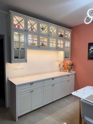 Kitchen in 3 BHK Apartment at DNR Spring Leaf, Koramangala – for Rent