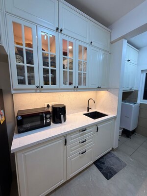 Kitchen in 3 BHK Apartment at DNR Spring Leaf, Koramangala – for Rent