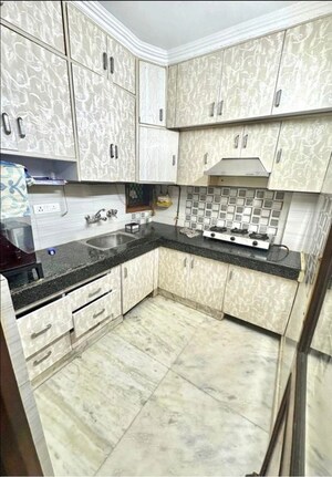 Kitchen in 2 BHK Builder Floor at Lajpat Nagar – for Rent