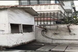 Staircase in  Villa at Panchsheel Park – for Sale