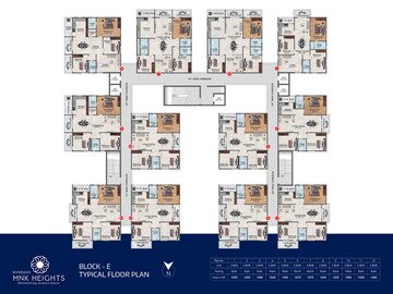 Floor Plan in 2 BHK Apartment at Hyndava MNK Heights, Kompally – for Sale