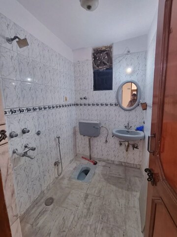 Bathroom in 2 BHK Builder Floor at Malviya Nagar – for Rent