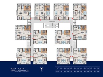 Floor Plan in 3 BHK Apartment at Hyndava MNK Heights, Kompally – for Sale