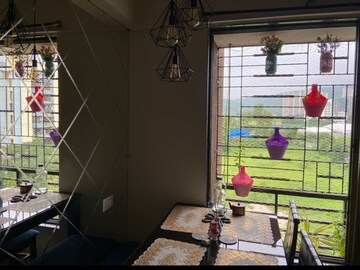 Living Room in 4 BHK Apartment at Vijay Orovia, Ghodbunder Road – for Rent