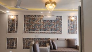 Living Room in 3 BHK Apartment at Omaxe The Palace, Gomti Nagar – for Rent