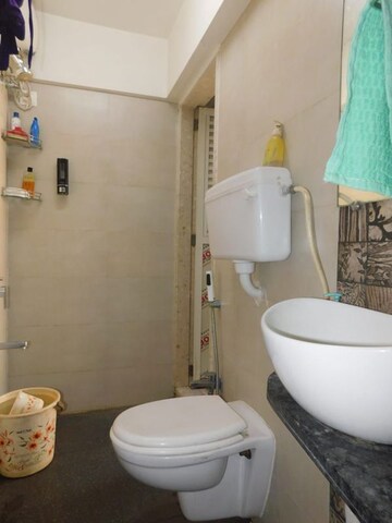 Bathroom in 3 BHK Apartment at Vijay Garden, Ghodbunder Road – for Rent