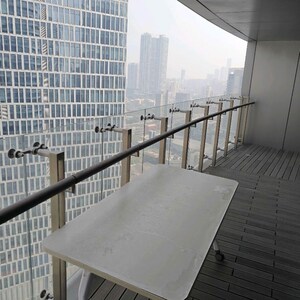 Balcony in 3 BHK Apartment at Lodha World Crest, Empire Mill – for Rent