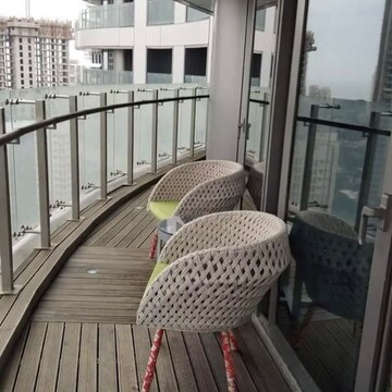 Balcony in 3 BHK Apartment at Lodha World Crest, Empire Mill – for Rent