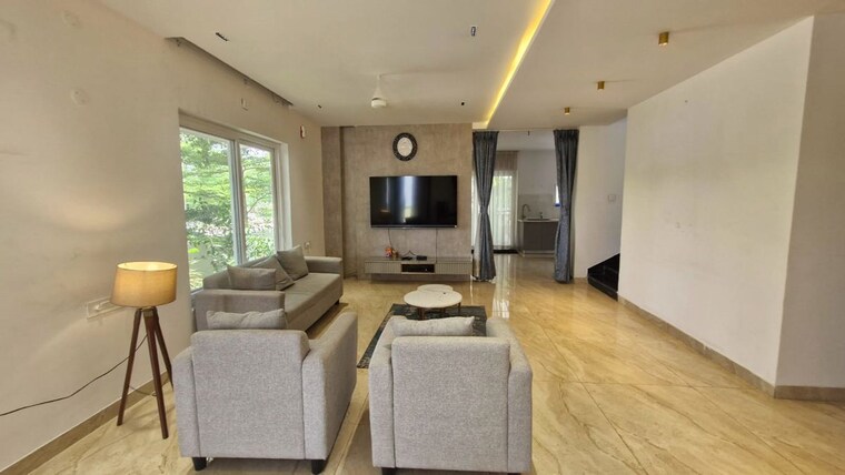 Living Room, pruthvi-adithya-belmont-greene 3 Bedroom 4000 Sq.Ft. Villa In Tellapur Hyderabad 10071066