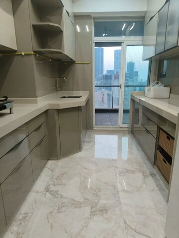 Kitchen in 3 BHK Apartment at Prabhadevi – for Rent