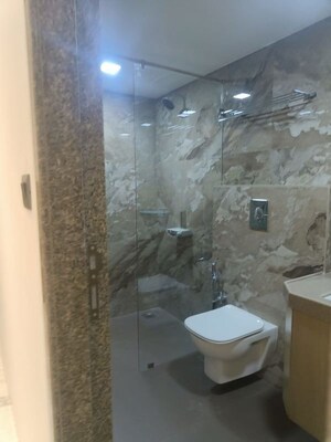 Bathroom in 3 BHK Apartment at Prabhadevi – for Rent