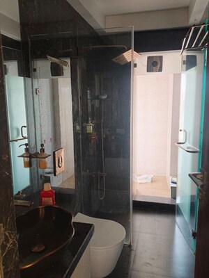 Bathroom in 3 BHK Apartment at Hiranandani Gardens Octavius, Powai – for Rent