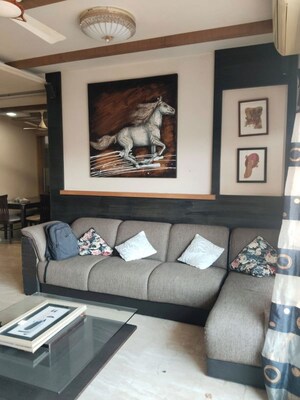 Living Room in 3 BHK Apartment at Hiranandani Gardens Octavius, Powai – for Rent