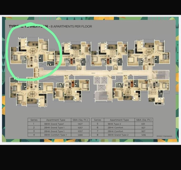 Master Plan, provident-ecopolitan 3 Bedroom 1427 Sq.Ft. Apartment In Marenahalli Bangalore 10020977