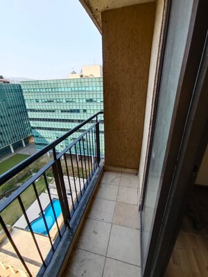 Balcony in 1.5 BHK Apartment at Lodha Codename The Ultimate, Majiwada – for Rent