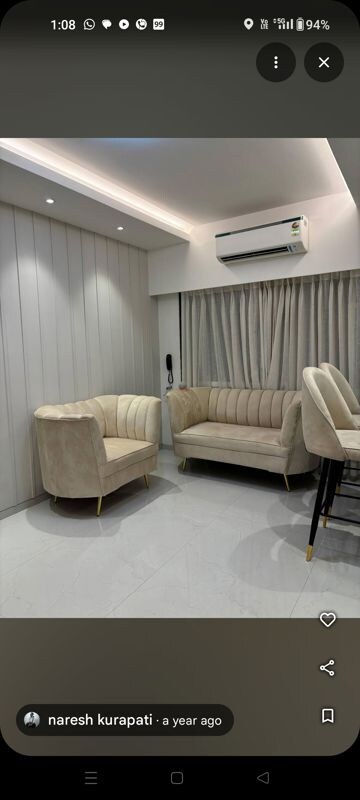 Living Room in 4 BHK Apartment at Kalpataru Horizon, Worli – for Rent