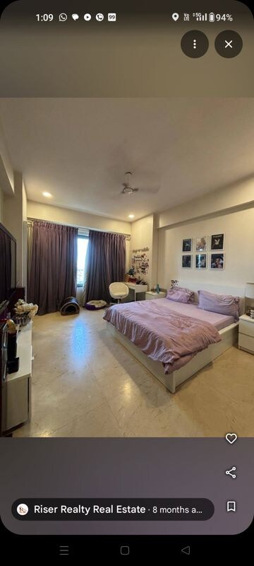 Living Room in 4 BHK Apartment at Kalpataru Horizon, Worli – for Rent