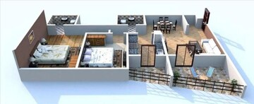 2 BHK Apartment For Rent in Mantri Manyata Lithos, Thanisandra