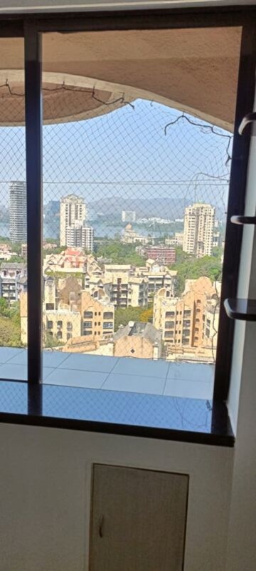 Balcony in 2 BHK Apartment at Hiranandani Gardens Lake Castle, Powai – for Rent