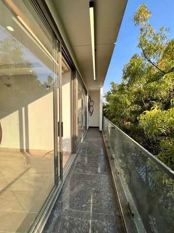 Balcony in 3 BHK Builder Floor at Sushant Lok I – for Rent