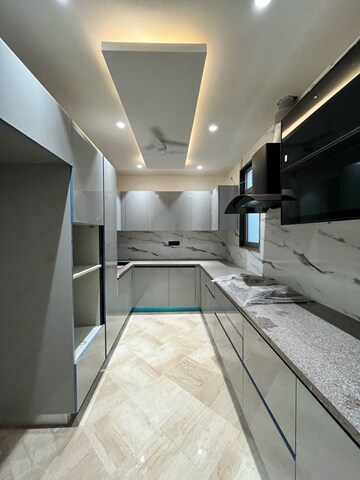 Kitchen in 3 BHK Builder Floor at Sushant Lok I – for Rent