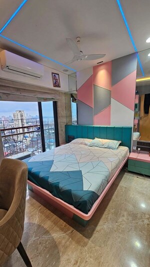 Bedroom in 2 BHK Apartment at Hubtown Aastha, Walkeshwar – for Sale