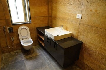 Bathroom in 5 BHK Villa at Gold Fish Zresta, Kokapet – for Rent