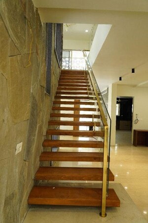 Staircase in 5 BHK Villa at Gold Fish Zresta, Kokapet – for Rent