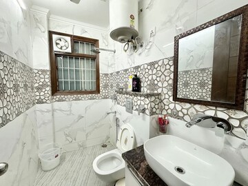 Bathroom in 4 BHK Builder Floor at Vasant Kunj – for Rent
