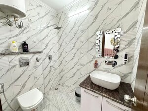Bathroom in 4 BHK Builder Floor at Vasant Kunj – for Rent