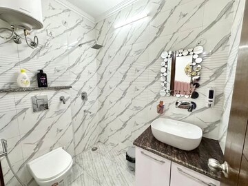 Bathroom in 4 BHK Builder Floor at Vasant Kunj – for Rent