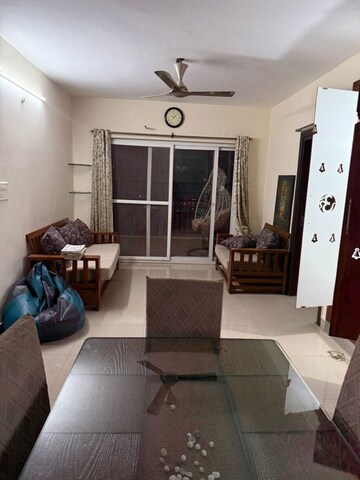 Dining area in 3 BHK Apartment at Theme Ambience Golf View, Gachibowli – for Rent