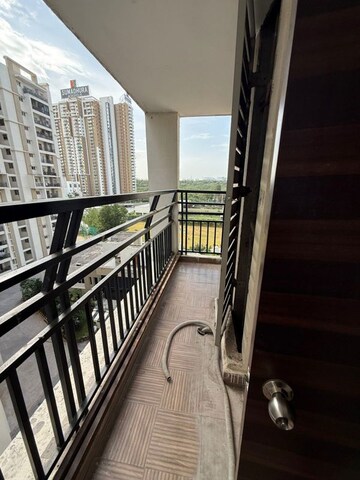 Balcony in 3 BHK Apartment at Theme Ambience Golf View, Gachibowli – for Rent