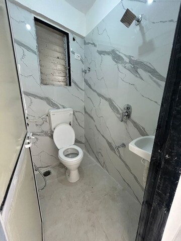 Bathroom in 1 BHK Apartment at Prakash CHS Charai, Charai – for Rent