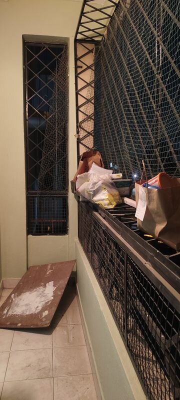 Balcony in 2 BHK Builder Floor at Murugesh Palya – for Rent