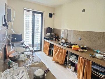 Kitchen in 3 BHK Apartment at Rustomjee Oriana, Bandra East – for Sale