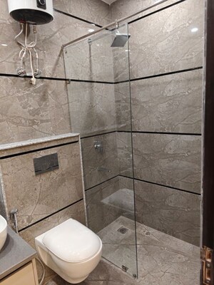 Bathroom in 3 BHK Builder Floor at Ansal Sushant Lok I, Sector 43 – for Rent