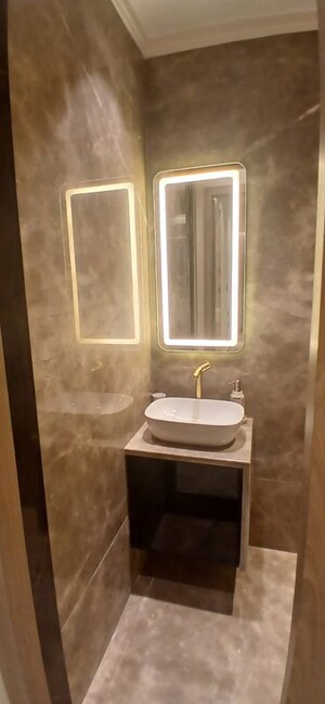 Bathroom in 3 BHK Apartment at Hiranandani Heritage Tower, Powai – for Rent