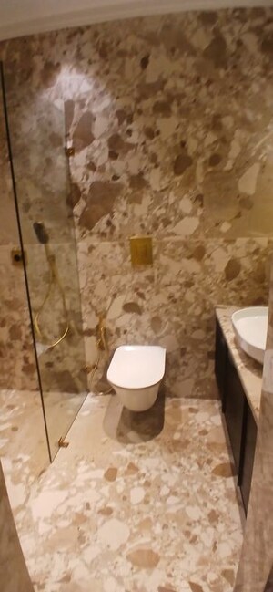 Bathroom in 3 BHK Apartment at Hiranandani Heritage Tower, Powai – for Rent