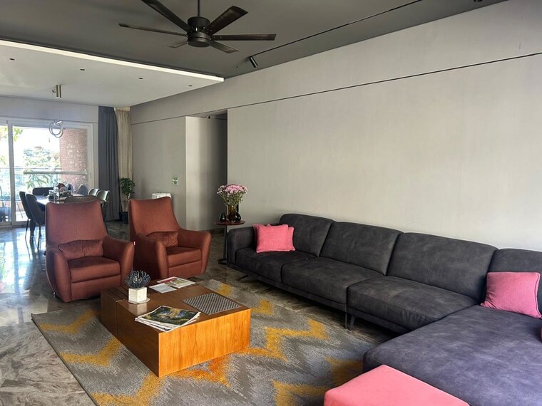 Living Room, samrat-gilt-residences 4 Bedroom 2800 Sq.Ft. Apartment In Uday Baug Pune 10073136