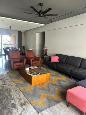 Living Room in 4 BHK Apartment at Samrat Gilt Residences, Uday Baug – for Sale