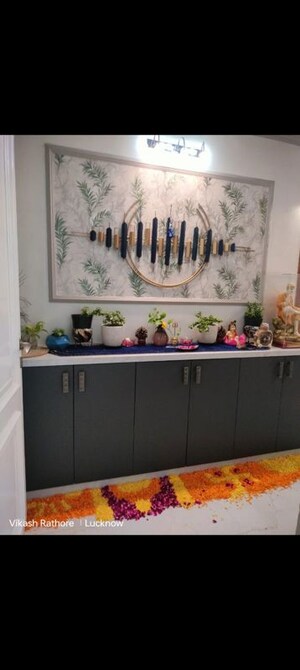 Kitchen in 3 BHK Apartment at Omaxe The Palace, Gomti Nagar – for Rent