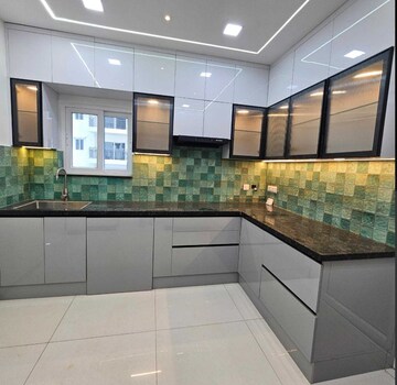 Kitchen in 3 BHK Apartment at Rajapushpa Provincia, Narsingi – for Rent