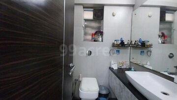 Bathroom in 3 BHK Apartment at Soham Tropical Lagoon, Ghodbunder Road – for Rent