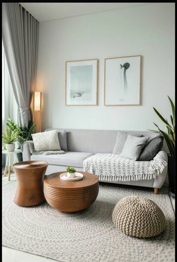 Living Room in 2 BHK Apartment at Spazedge, Sector 47 – for Rent