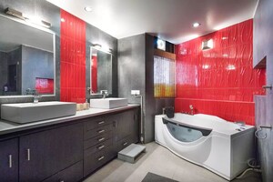 Kitchen in 4 BHK Apartment at Jaypee Green Earth Court, Jaypee Greens – for Rent