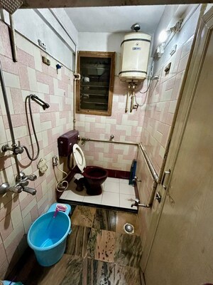 Bathroom in 2 BHK Apartment at Sanewadi – for Rent
