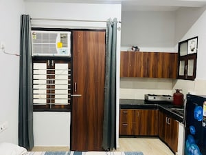 Kitchen in 1 BHK Builder Floor at Sushant Lok I – for Rent