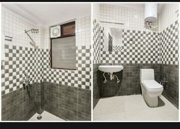Bathroom in 3 BHK Builder Floor at Sushant Lok I – for Rent